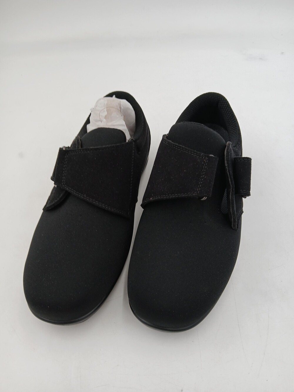 Orthofeet Adjustable Strap Shoes Womens Size 10.5 XX Wide 4E Black Comfort Flats